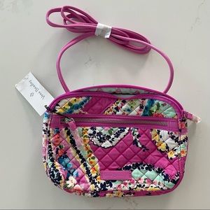 Vera Bradley Iconic RFID Little Crossbody in Wildflower Paisley - NWT